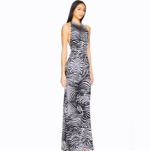 Black and White Zebra Print Dress